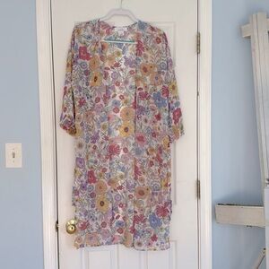 Candy Colored Floral Duster